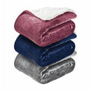 Patura flanel cu blanita 150x200 cm, culori asortate