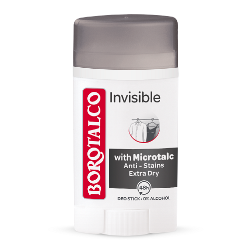 Borotalco Deodorant stick Invisible, 40ml