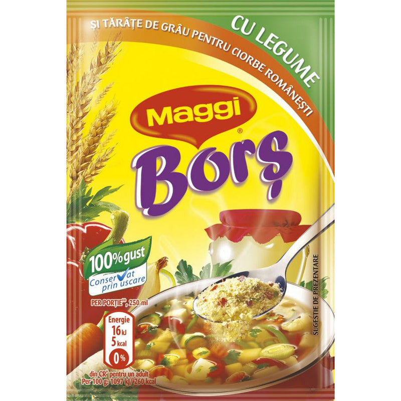 Maggi Bors pudra cu legume si tarate de grau 25g