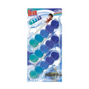 Dr. Devil two-tone ball-shaped toilet air freshener, 3x35g, Polar Aqua