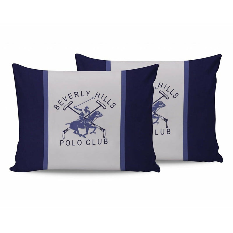 Beverly Hills Polo Club Set fete de perna 50Ãƒâ€”70 cm BHPC 029, 100% bumbac, 2 bucati, albastru/alb