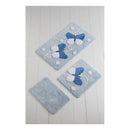 Chilai Home by Alessia Set covorase baie Mari Blue, 3 piese, 359CHL3119