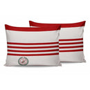 Beverly Hills Polo Club Set fete de perna 50Ãƒâ€”70 cm, 100% bumbac, 2 bucati, rosu/alb