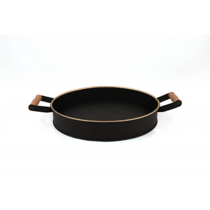 Tava Hermia, 30x30x5cm, auriu/negru