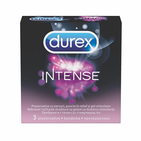 Durex prezervative Intense Orgasmic, 3 buc