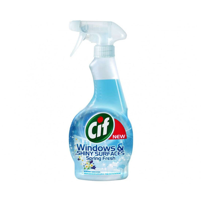 Cif Windows&Shiny Surface Solutia pentru curatat geamuri Spring Fresh, 500ml