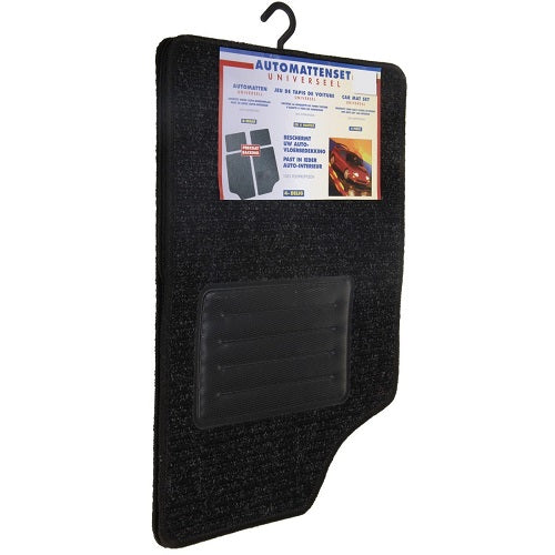 Set covorase auto negru/gri, 4 buc,