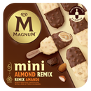 Magnum Mini Almond Remix inghetata cu aroma de migdale si vanilie cu ciocolata alba, 6 bucati, cutie 330ml