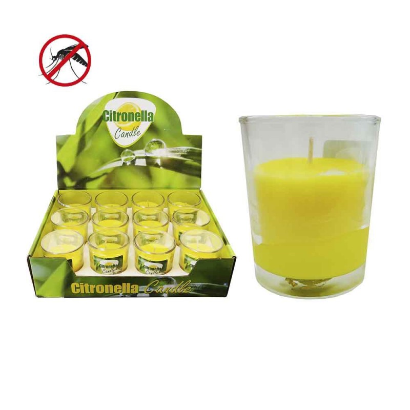 Lumanare Citronella anti-tantari 50 g, sticla, 6x5cm