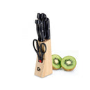 Set cutite din otel inoxidabil cu suport din lemn, 6 piese