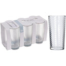 Set pahare din sticla 230ml, 6 bucati