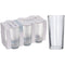 Set pahare din sticla 230ml, 6 bucati