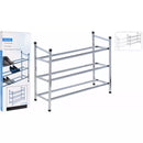 Extendable shelf for metal shoes with 3 shelves, 23x50x61 cm