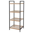 Raftul functional de baie cu 4 polite, 38x32.5x95cm