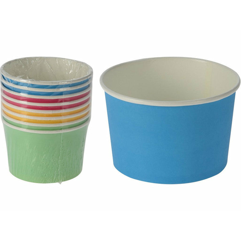 Set boluri de hartie de unica folosinta 11x7 cm, culori mixte, 8 bucati