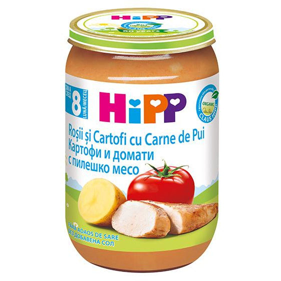 Hipp meniu pui cu rosii si cartofi 220gr