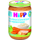 Hipp menu turkey with rice and carrot 220gr