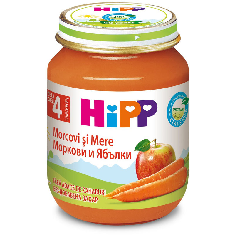 Hipp piure mere si morcovi 125gr