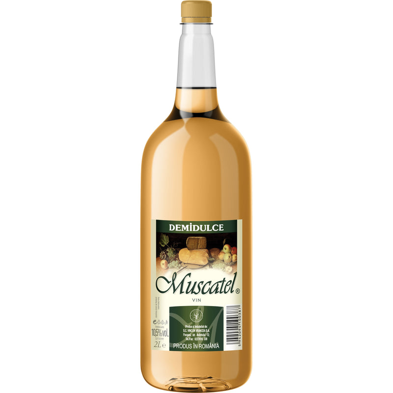 Muscatel, alb, demidulce, 2L
