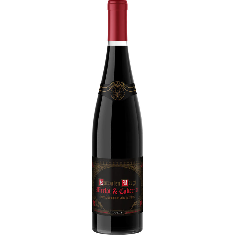 Karpaten Berge, Merlot & Cabernet Sauvignon, vin rosu, dulce, 0.75L