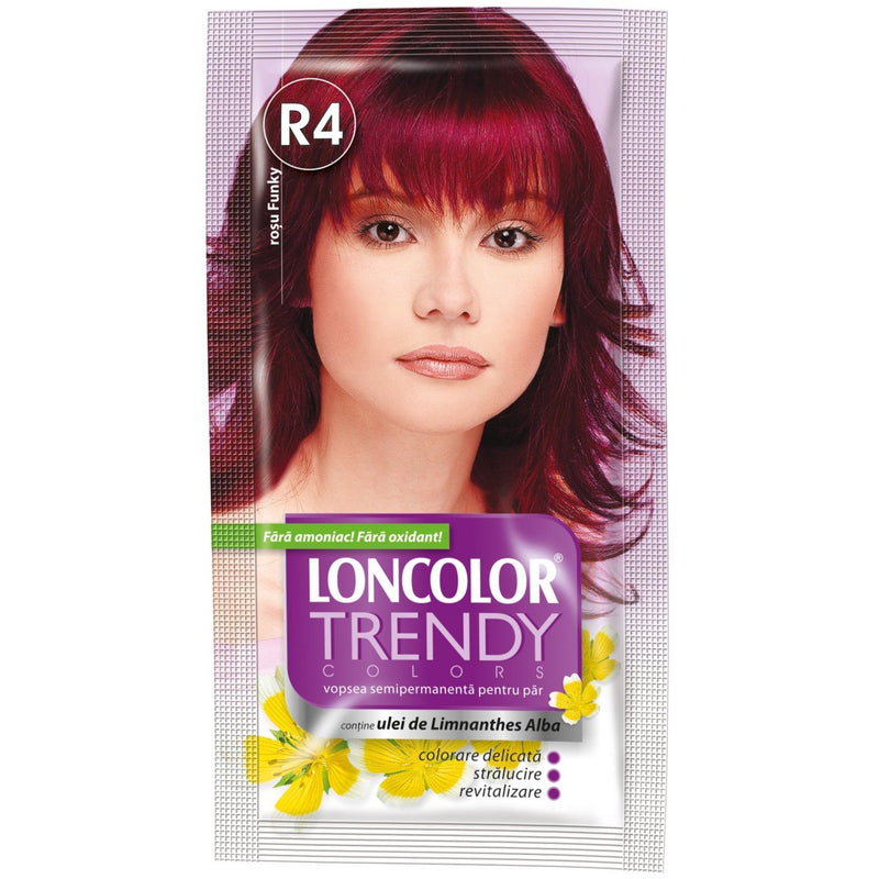 Loncolor Trendy Colors vopsea semipermanenta pentru par, funky red r4