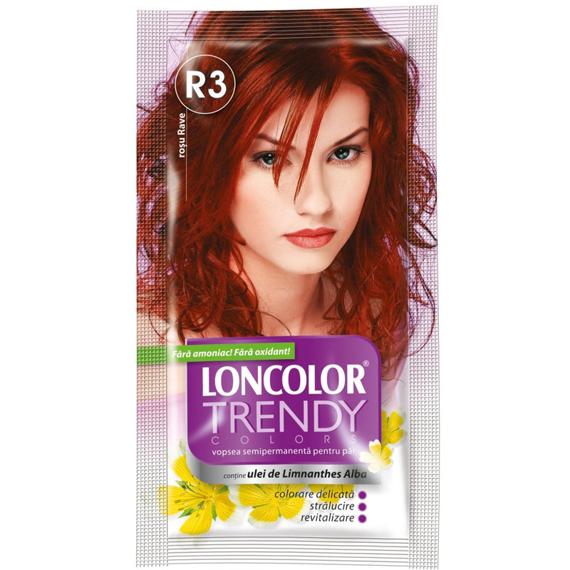 Loncolor Trendy Color semipermanenta vopsea pentru par, rave red r3