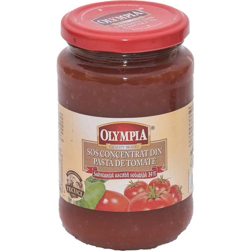 Olympia Sos concentrat din pasta de tomate, 14% substanta uscata, 370g