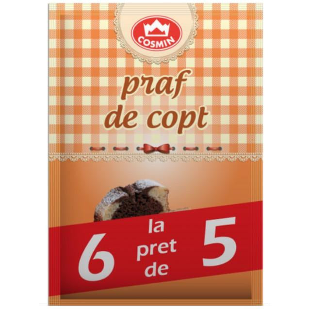 Cosmin praf de copt pachet 6buc la pret de 5buc, 50g