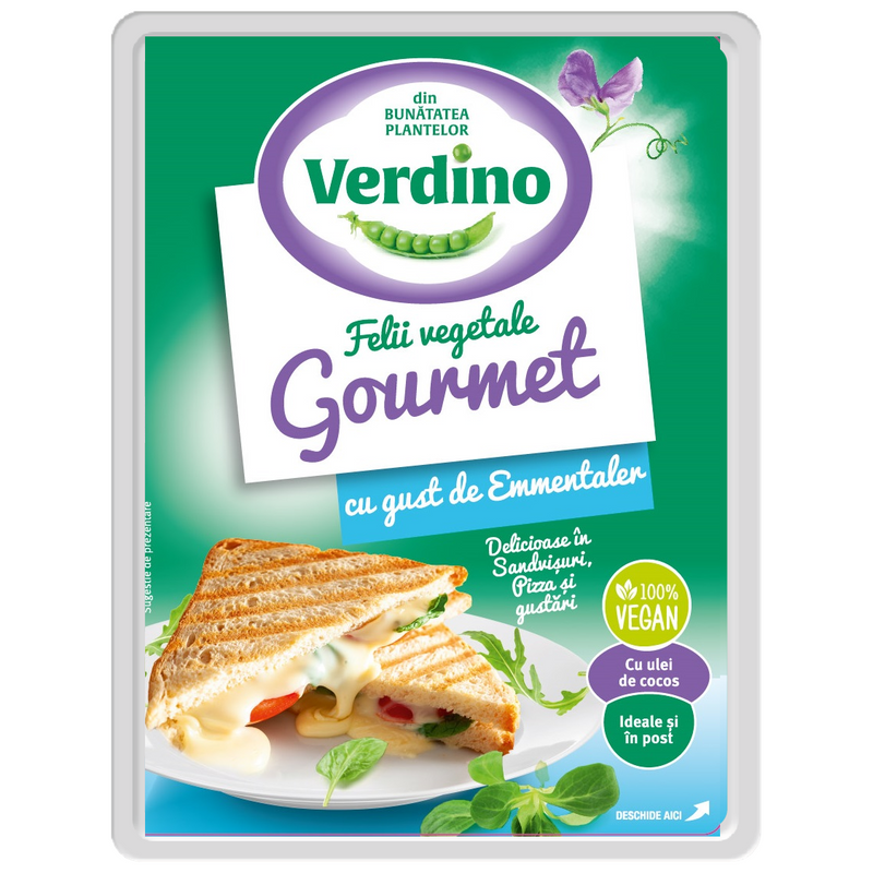 Verdino felii vegetale cu gust de Emmentaler 150g