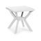 Masa de gradina patrata Pro Garden Reno Plastic White 72cm