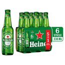 Heineken bere lager blonda, sticla 6x330ml (5+1)
