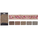 Ribbon with glittering stone decorations, 1.5m