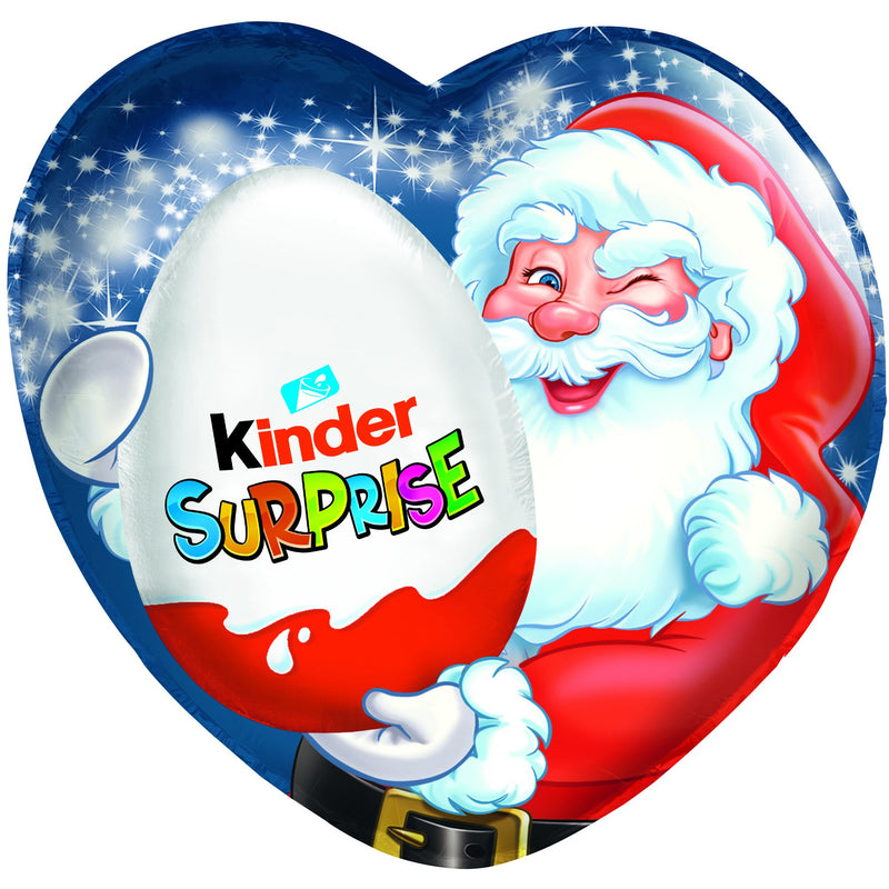 Kinder Surprise ciocolata cu lapte si cu surpriza in ambalaj de Craciun 53g