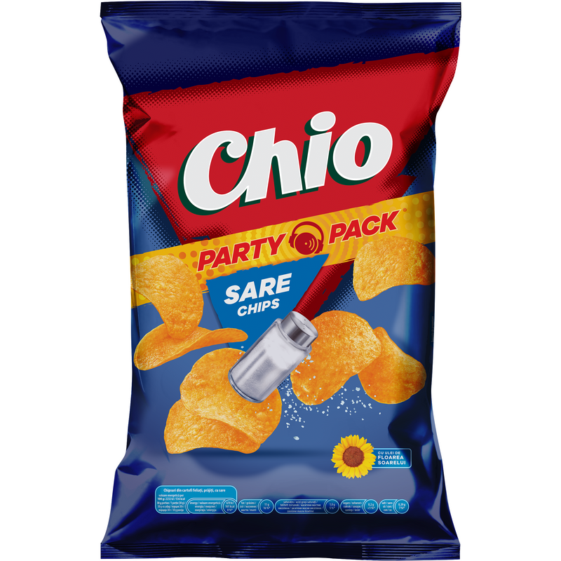 Chio Chips Party pack chipsuri din cartofi cu sare 200g
