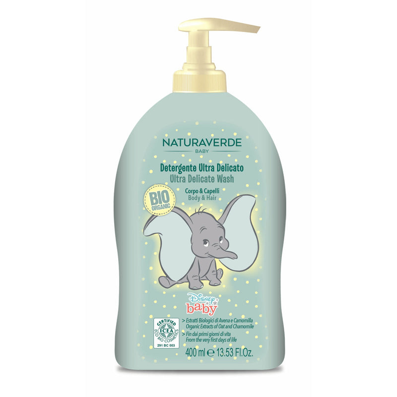 Naturaverde Bio Baby Sampon si gel de dus pentru bebelusi cu extracte de musetel si ovaz, 400ml