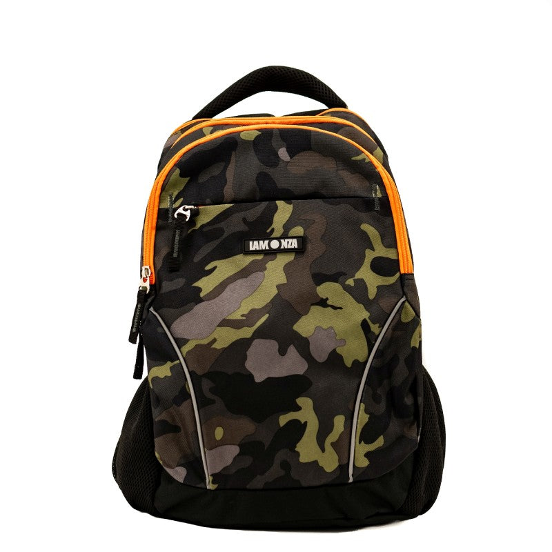 Rucsac scoala Lamonza Camu, 47x32x20 cm