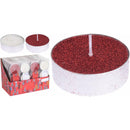 Candle set with glitter 55 mm, 3 pcs.
