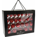 Set globuri de culoare rosie, 52 buc.