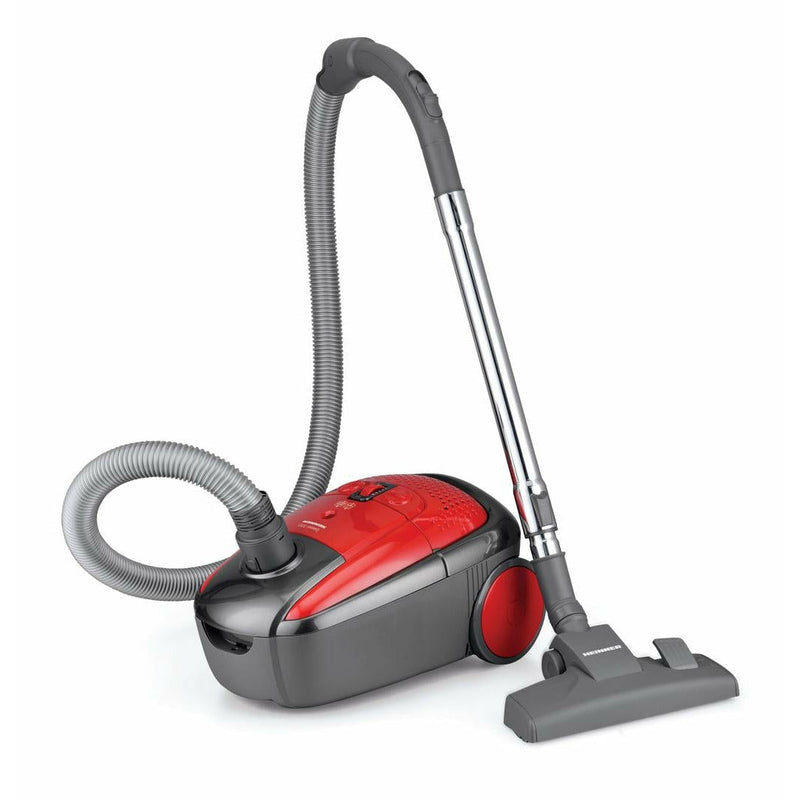 Aspirator cu sac Heinner HVC-VRD700S, 700W, filtru HEPA, rosu/gri