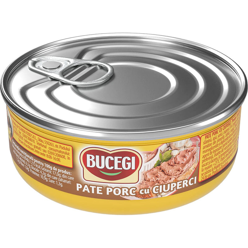 Bucegi Pate porc cu ciuperci 120g