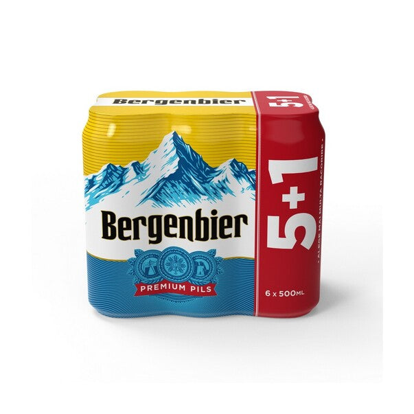 Bergenbier bere blonda, doza 6X0,5L (5+1)