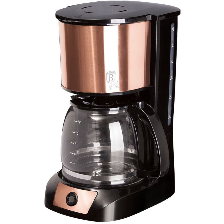 Berlinger Haus Cafetiera Rose Gold Metallic Line BH-9157, 800W, 1.5L