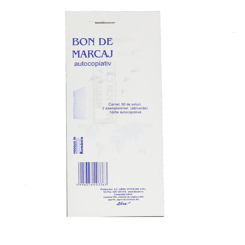Bon de marcaj autocopiativ