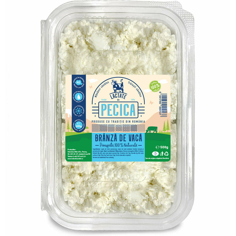 Lactate de Pecica Branza de vaci, 8% grasime, 500g