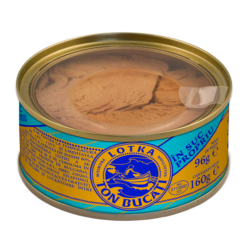 Lotka Bucati de ton in suc propriu, 160g
