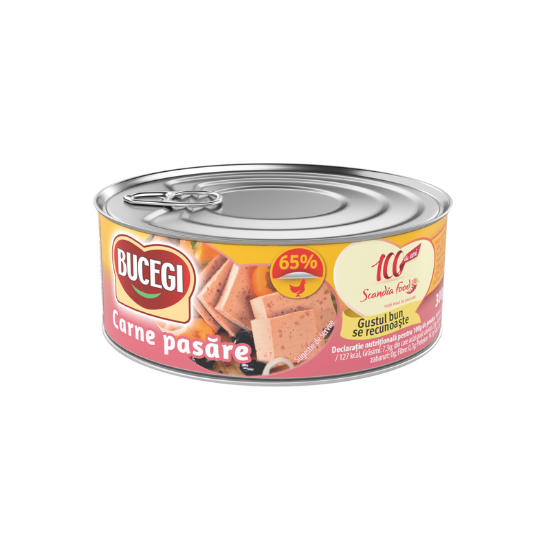 Bucegi Carne de pasare 300g, 65% carne