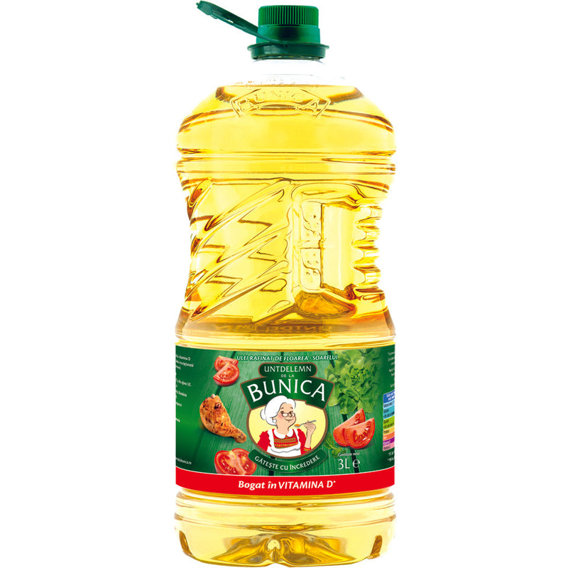 Bunica Ulei rafinat de floarea soarelui bogat in vitamina D, 3L