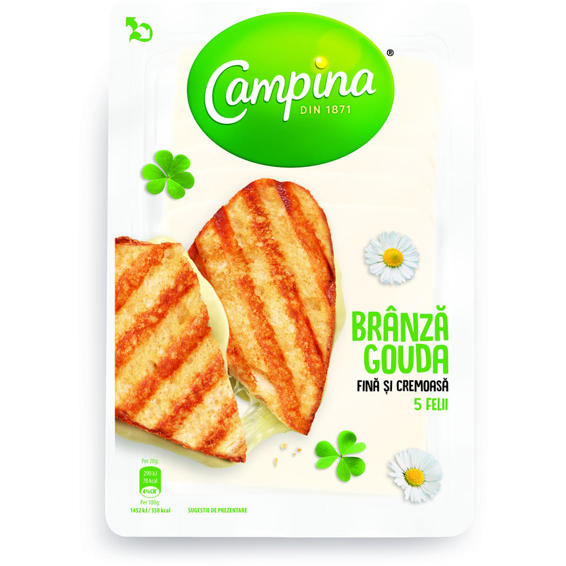 Campina  Gouda Felii 100g