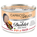 Capricii si Delicii Pate de pui si rata 145g