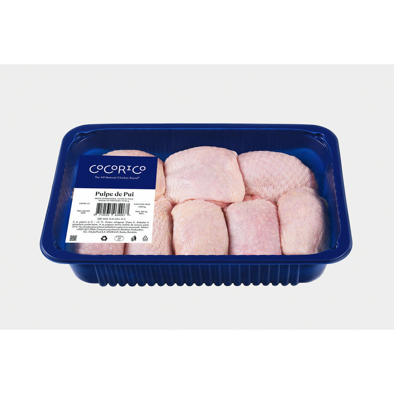 Cocorico Pulpe de pui superioare cu os si piele, per kg
